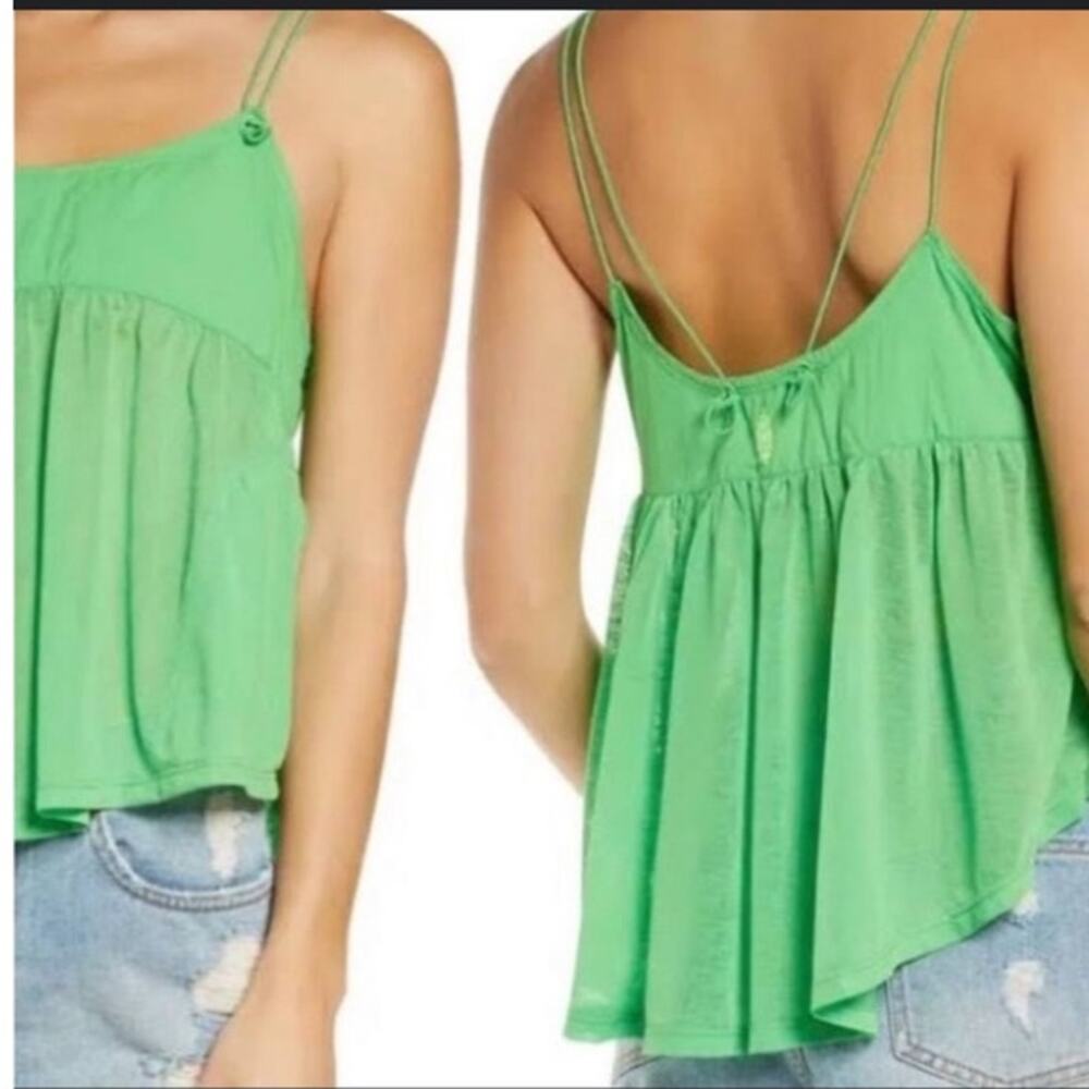 Free People Movement catch me drift tank in green